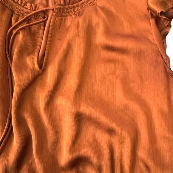 Rust Colored Sleeveless Dress - Picture 5 of 6